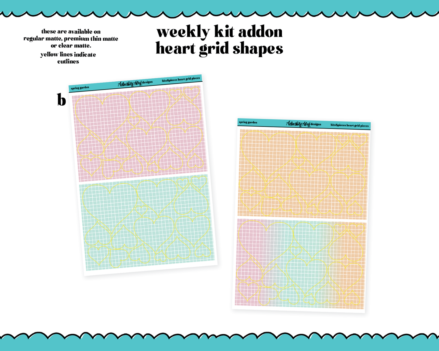 Spring Garden Weekly Kit Addons - All Sizes - Deco, Smears and More!