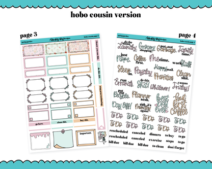 Hobonichi Cousin Weekly Spring Garden Planner Sticker Kit for Hobo Cousin or Similar Planners