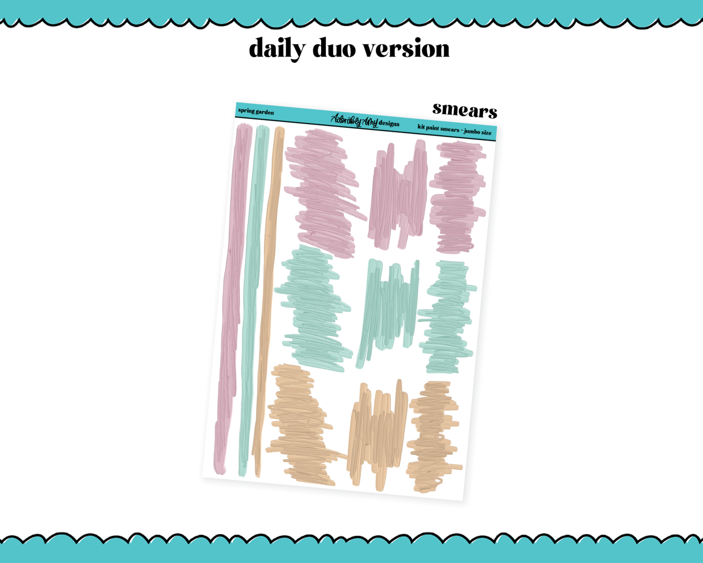 Daily Duo Spring Garden Weekly Planner Sticker Kit for Daily Duo Planner