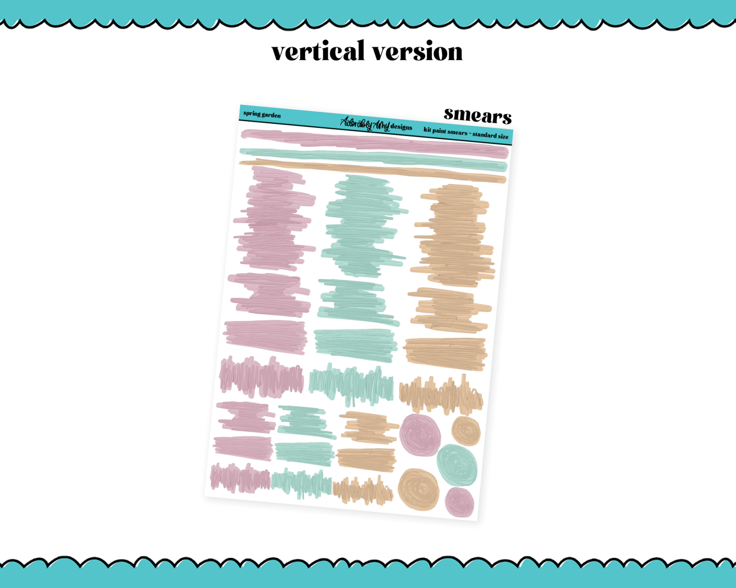 Vertical Spring Garden Planner Sticker Kit for Vertical Standard Size Planners or Inserts