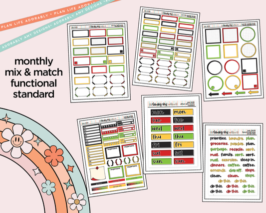 July 2025 Functional Sheets Limited Edition (3 sizes)