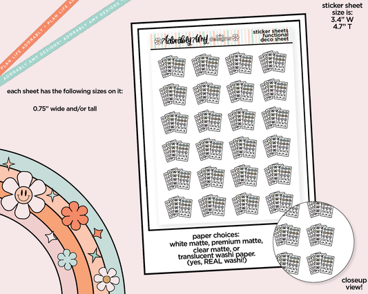 Sticker Sheets Doodled Icon Stickers