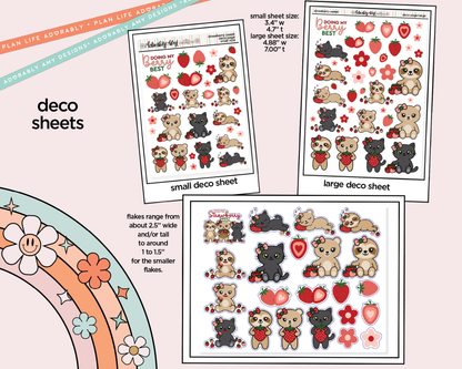 Strawberry Sweet Weekly Kit Deco Pages - All Sizes - Adorably Amy Designs