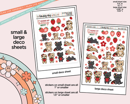 Strawberry Sweet Weekly Kit Deco Pages - All Sizes - Adorably Amy Designs