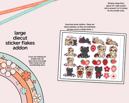 Strawberry Sweet Weekly Kit Deco Pages - All Sizes - Adorably Amy Designs