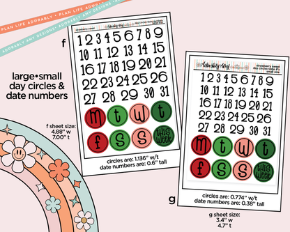 Strawberry Sweet Weekly Kit Addons - All Sizes - Strips, Smears and More! - Adorably Amy Designs