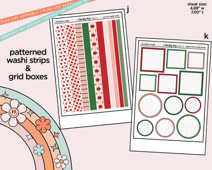 Strawberry Sweet Weekly Kit Addons - All Sizes - Strips, Smears and More! - Adorably Amy Designs