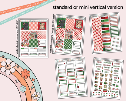 Vertical Strawberry Sweet Kit for Vertical Standard Size Planners or Insert - Adorably Amy Designs