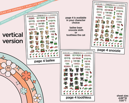 Vertical Strawberry Sweet Kit for Vertical Standard Size Planners or Insert - Adorably Amy Designs