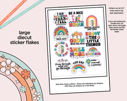 I am Stronger Than I Feel Deco Typography Sampler Planner Stickers - Adorably Amy Designs
