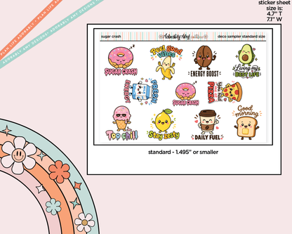 Sugar Crash Kawaii Deco Samplers in 3 Sizes Decorative Planner Stickers