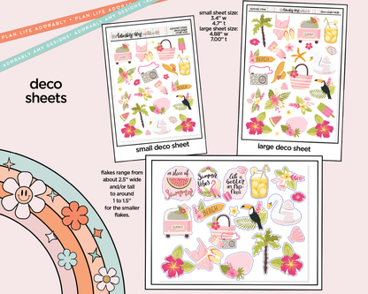Summer Vibes Weekly Kit Deco Pages - All Sizes