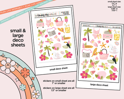 Summer Vibes Weekly Kit Deco Pages - All Sizes