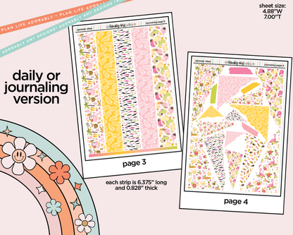 Journaling and Daily Planning Summer Vibes Planner Sticker Kit