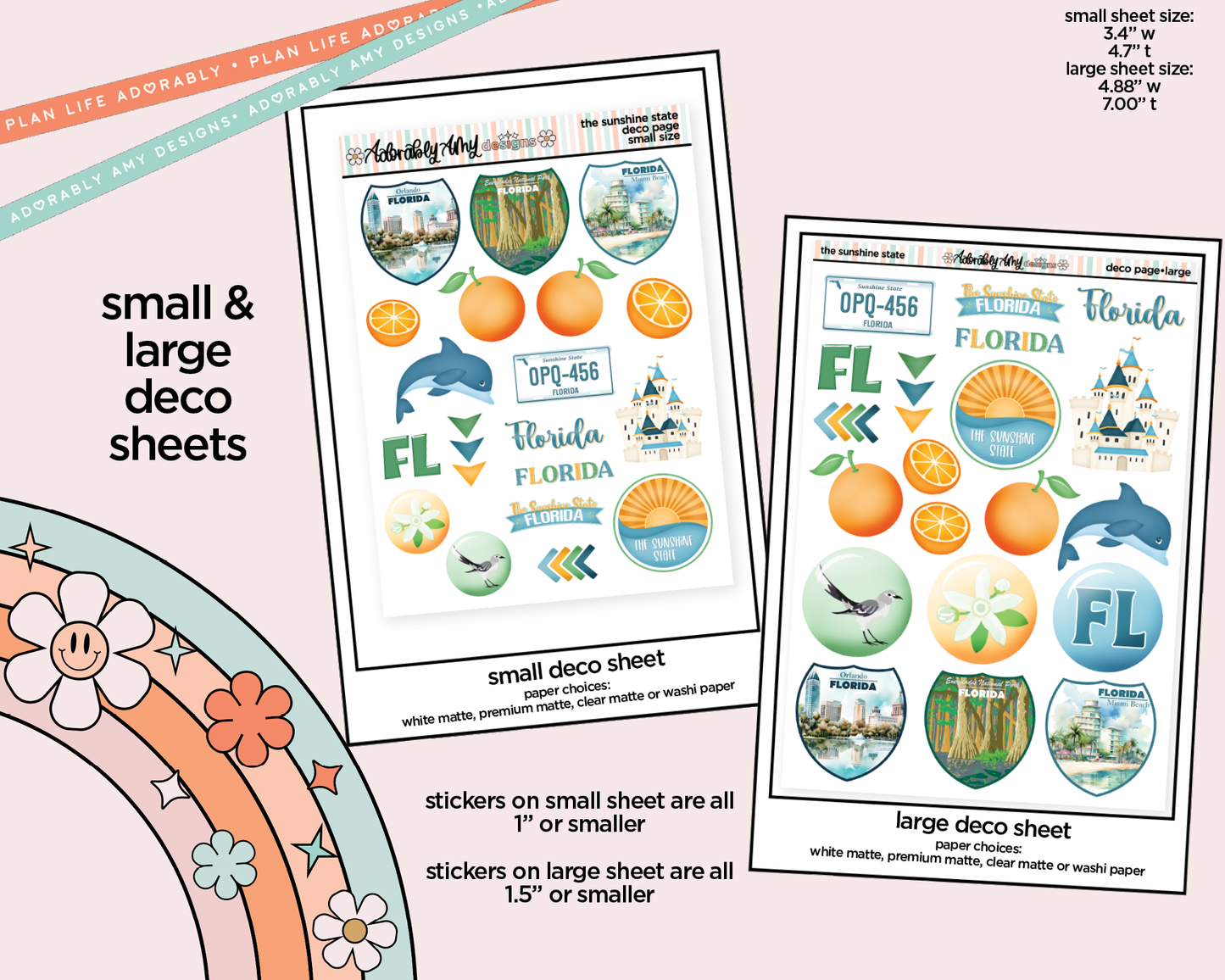 Sunshine State Weekly Kit Deco Pages - All Sizes