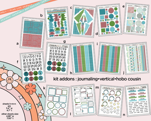 States Collection - California Dreams are Made of Sunshine Weekly Kit Addons - All Sizes - Strips, Smears and More!