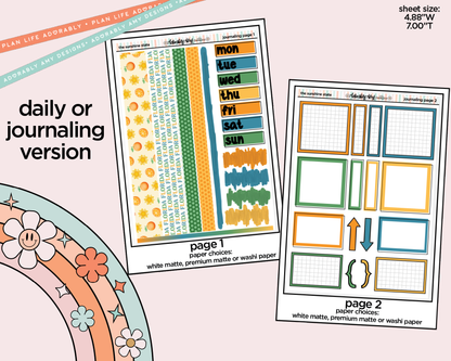 Journaling and Daily Planning Sunshine State Planner Sticker Kit