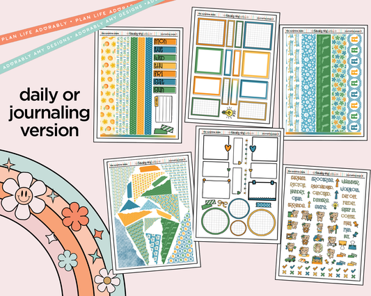 Journaling and Daily Planning States Collection - Florida Sunshine State Planner Sticker Kit