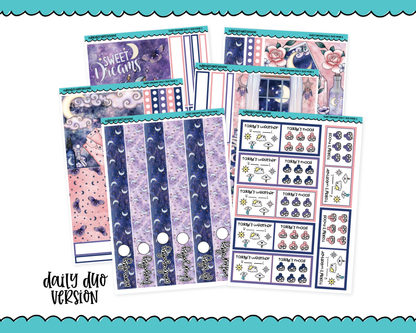 Daily Duo Sweet Dreams Celestial Dream SleepThemed Weekly Planner Sticker Kit for Daily Duo Planner