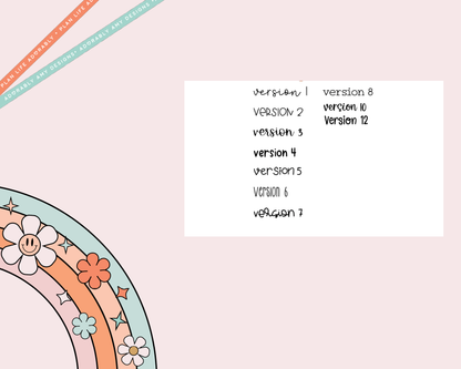 Tiny Text Overstock Bags