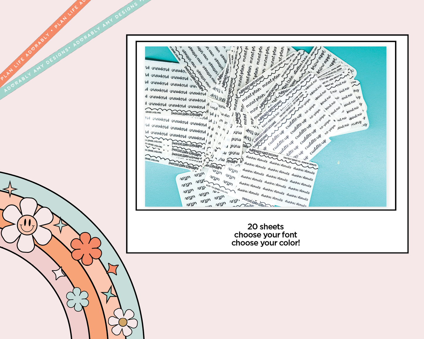 Tiny Text Overstock Bags