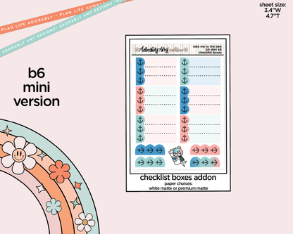 Mini B6 Take Me to the Lake Weekly Planner Sticker Kit sized for ANY Vertical Insert