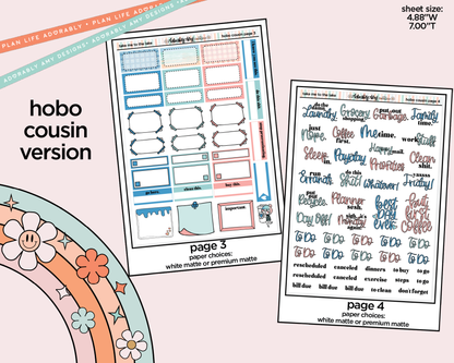 Hobonichi Cousin Weekly Take Me to the Lake Planner Sticker Kit for Hobo Cousin or Similar Planners