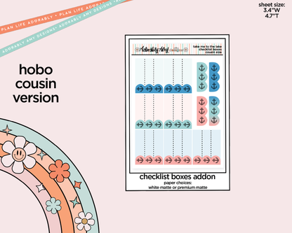 Hobonichi Cousin Weekly Take Me to the Lake Planner Sticker Kit for Hobo Cousin or Similar Planners