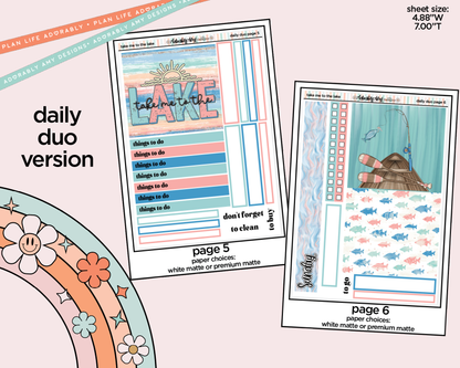 Daily Duo Take Me to the Lake Weekly Planner Sticker Kit for Daily Duo Planner