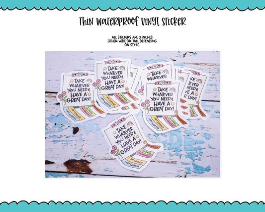 Waterproof Vinyl Large Diecut Stickers - Take Whatever You Need