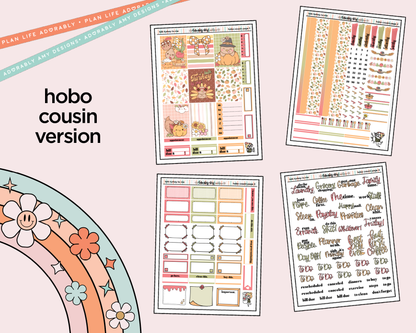 Hobonichi Cousin Weekly Talk Turkey to Me Planner Sticker Kit for Hobo Cousin or Similar Planners