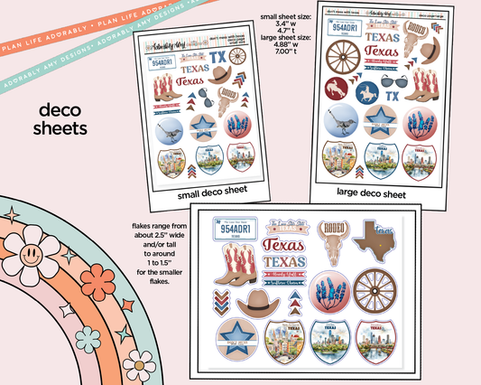 States Collection - Don't Mess With Texas Weekly Kit Deco Pages - All Sizes - Adorably Amy Designs