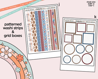 States Collection - Don't Mess With Texas Weekly Kit Addons - All Sizes - Strips, Smears and More! - Adorably Amy Designs