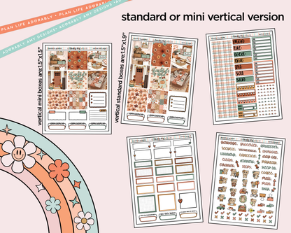 Vertical Thankful & Grateful Collection Kit for Vertical Standard Size Planners or Insert - Adorably Amy Designs