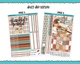 Daily Duo Thankful & Grateful Thanksgiving FallThemed Weekly Planner Sticker Kit for Daily Duo Planner