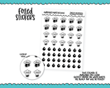 Foiled Functional Time of the Month Period Tracker Reminder Planner Stickers for any Planner or Insert