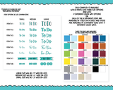 Rainbow or Black To Do Reminder Stickers - 8 Fonts -  Planner Stickers for any Planner or Insert