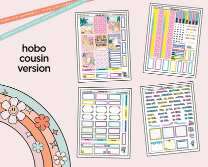 Hobonichi Cousin Weekly Toes in the Sand Book in My Hand Planner Sticker Kit for Hobo Cousin or Similar Planners