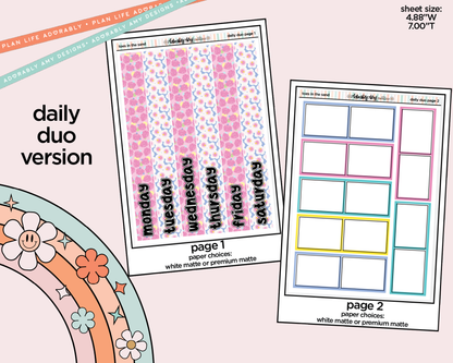 Daily Duo Toes in the Sand Book in My Hand Weekly Planner Sticker Kit for Daily Duo Planner