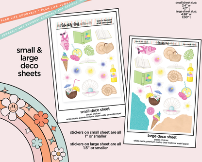Toes in the Sand Book in My Hand Weekly Kit Deco Pages - All Sizes