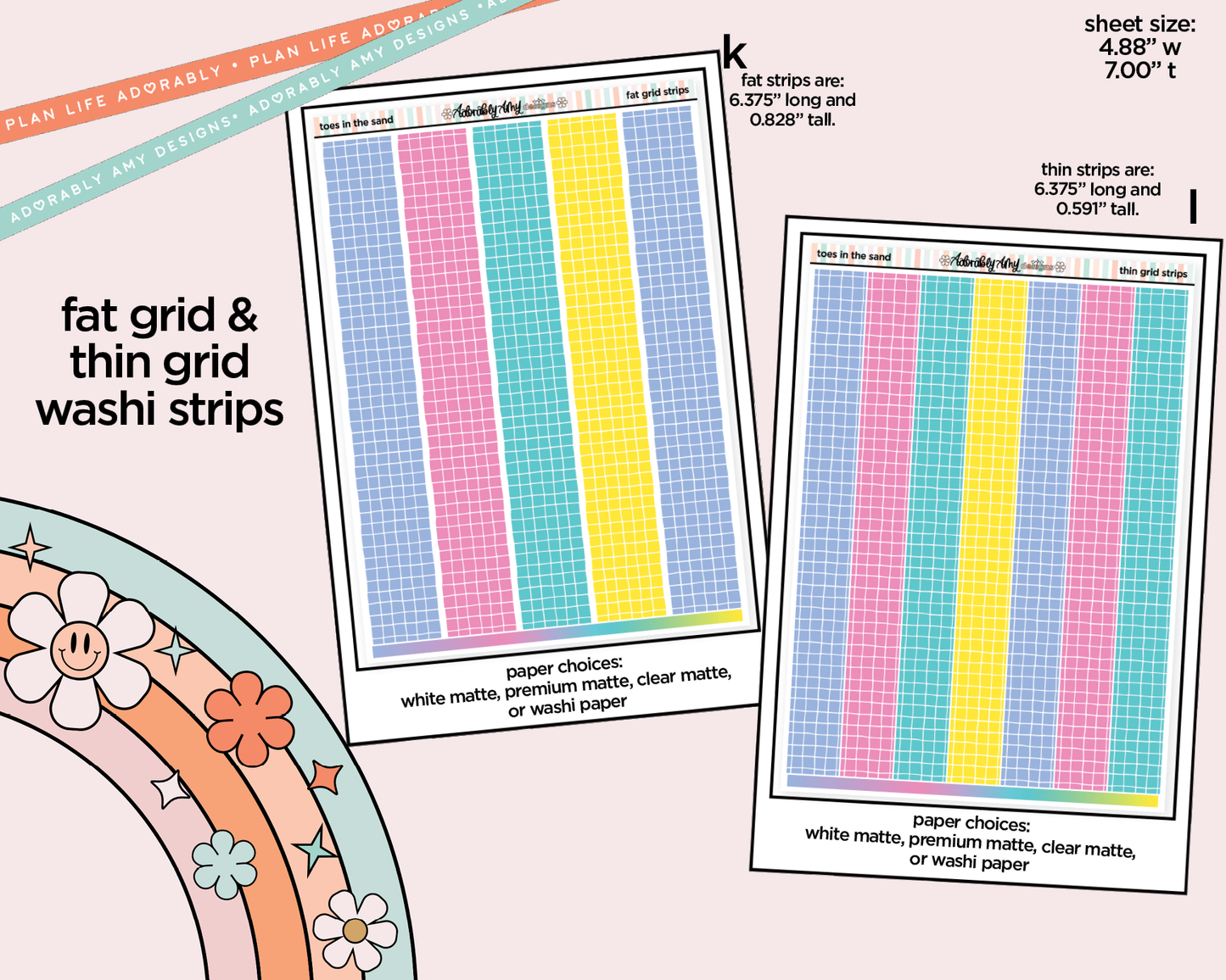 Toes in the Sand Book in My Hand Weekly Kit Addons - All Sizes - Strips, Smears and More!