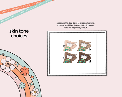 Hobonichi Cousin Weekly Toes in the Sand Book in My Hand Planner Sticker Kit for Hobo Cousin or Similar Planners