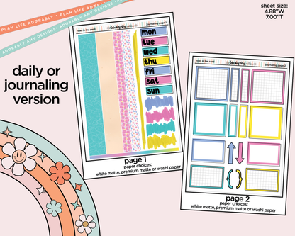 Journaling and Daily Planning Toes in the Sand Book in My Hand Planner Sticker Kit