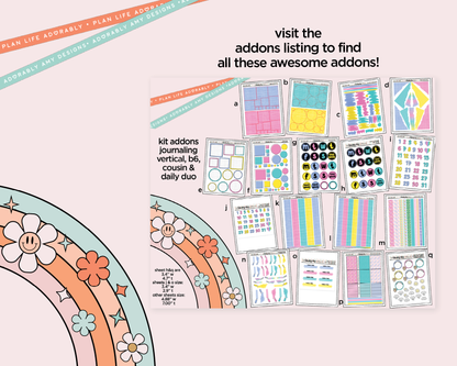 Daily Duo Toes in the Sand Book in My Hand Weekly Planner Sticker Kit for Daily Duo Planner