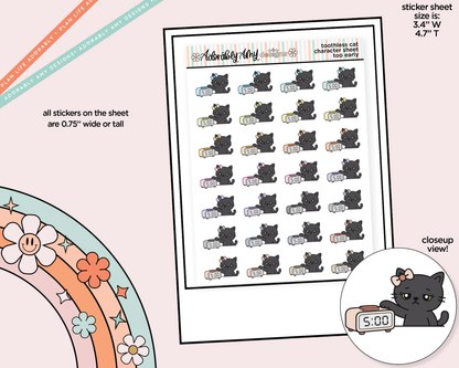 Toothless Cat Too Early Decoration Character Planner Stickers