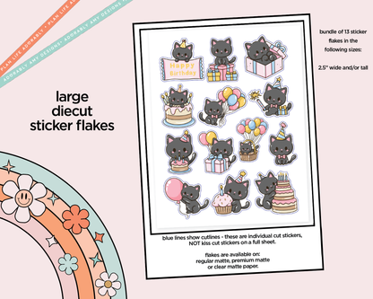 Toothless Has a Birthday Deco Samplers in 3 Sizes Decorative Planner Stickers