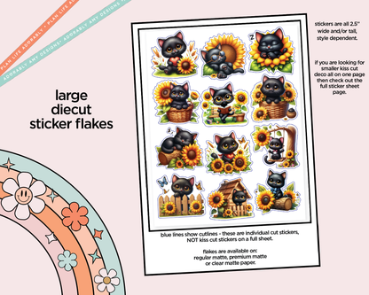 Toothless Loves Sunflowers Decorative Planner Stickers