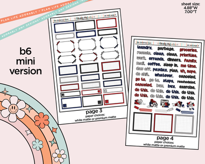 Mini B6 The Christmas Train Sticker Kit sized for ANY Vertical Insert