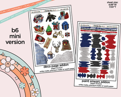 Mini B6 The Christmas Train Sticker Kit sized for ANY Vertical Insert