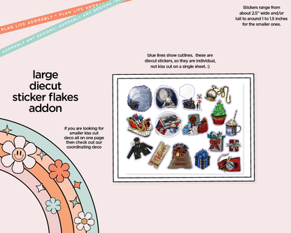 The Christmas Train Weekly Kit Deco Pages - All Sizes